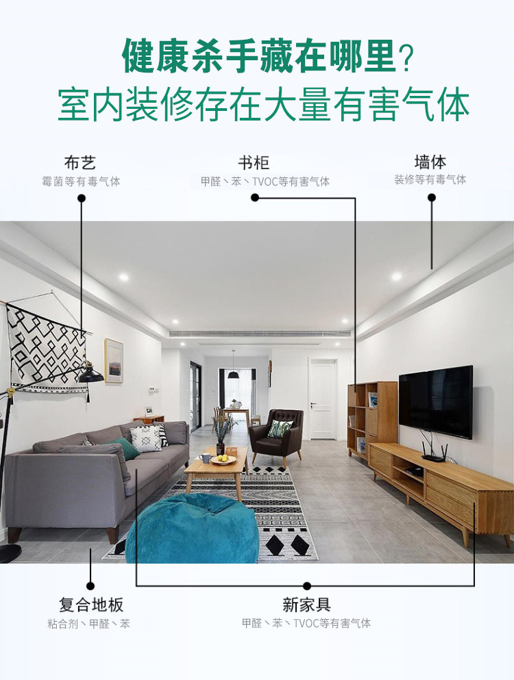 自由呼吸 是美好生活的開始 第三代格瑞樂綠快光催化植物生物觸媒 母嬰安全級，專注于室內(nèi)空氣污染治理 除醛除味 綜合治理倡導(dǎo)者 踐行者 一站式服務(wù)除甲醛 嚴(yán)謹(jǐn)?shù)膽B(tài)度 可靠的技術(shù) 自然的理念 貼心的服務(wù) 安全品質(zhì) 值得信賴 甲醛的三大危害 危害一：長痘、失眠多夢、頭暈、精神不振 危害二：咳嗽/呼吸道難受/哮喘/致癌 危害三：老人小孩抵抗力變差 健康才是真正的快樂