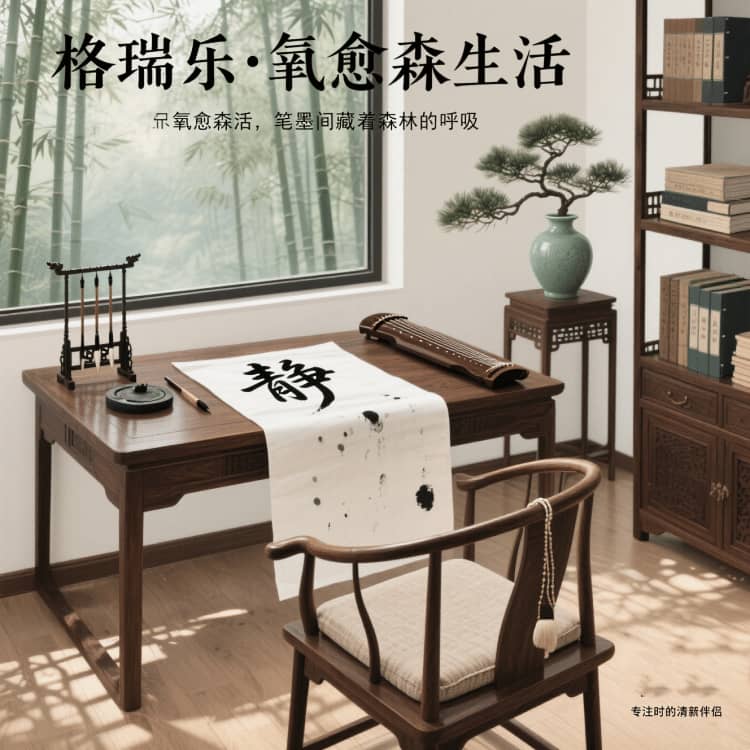 格瑞樂(lè)負(fù)氧離子，書房的 “情緒穩(wěn)定劑”